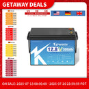 KEPWORTH 12V 300Ah LiFePO4 Battery, Built-in 200A BMS 3840Wh Energy Deep Cycles, Perfect for Off-Grid, Motorhome, Solar System