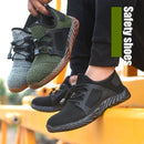 Men Work Sneakers Safety Shoes Construction Steel Toe Work Safety Boots Men Shoes Anti-puncture Work Summer Shoes Breathable