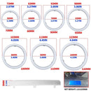 4PCS RGB Cotton LED Angel Eyes Halo Rings 60mm 70mm 80mm 120mm LED Headlight Lamps Decorative For Car UTV DRL APP Control 12V