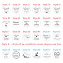 30/50/100pcs, 2-10cm custom logo sticker White label/wedding sticker design Kraft baking gift sticker of your own company name