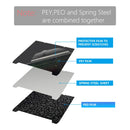 Double Side PET PEI PEO Spring Steel Sheet Magnetic Build Plate 235/310mm Heated Bed For Ender 3 S1/S1 Pro/Creality K1/K1 Max