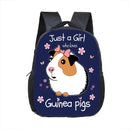 Cute Guinea Pig Backpack for 2-4 Years Old Kids Mammal Cavy Children School Bags 12 Inch Mini Toddler Bookbag Gift