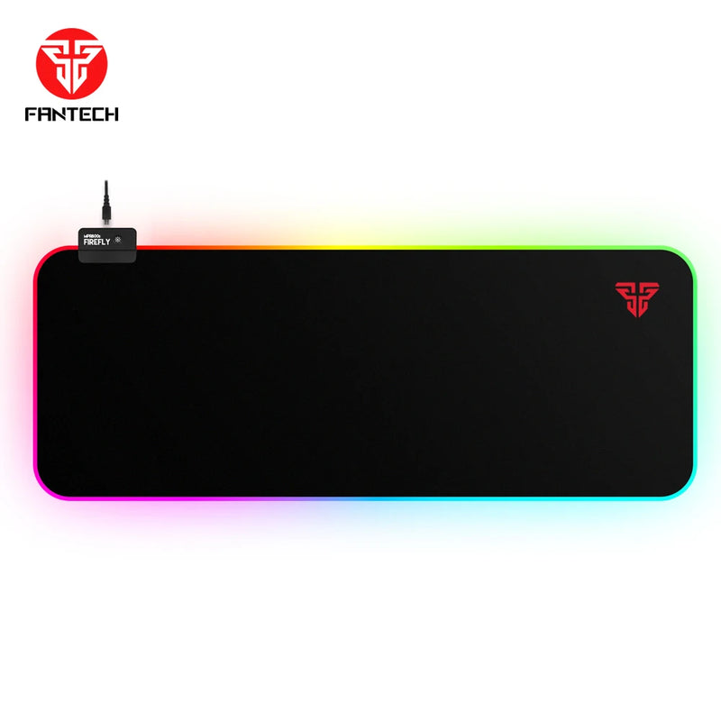 FANTECH MPR800s RGB Gaming Mousepad Large 800x 300mm XXL Backlit PC Desk Mats Waterproof Mouse Keyboard Pink Carpet