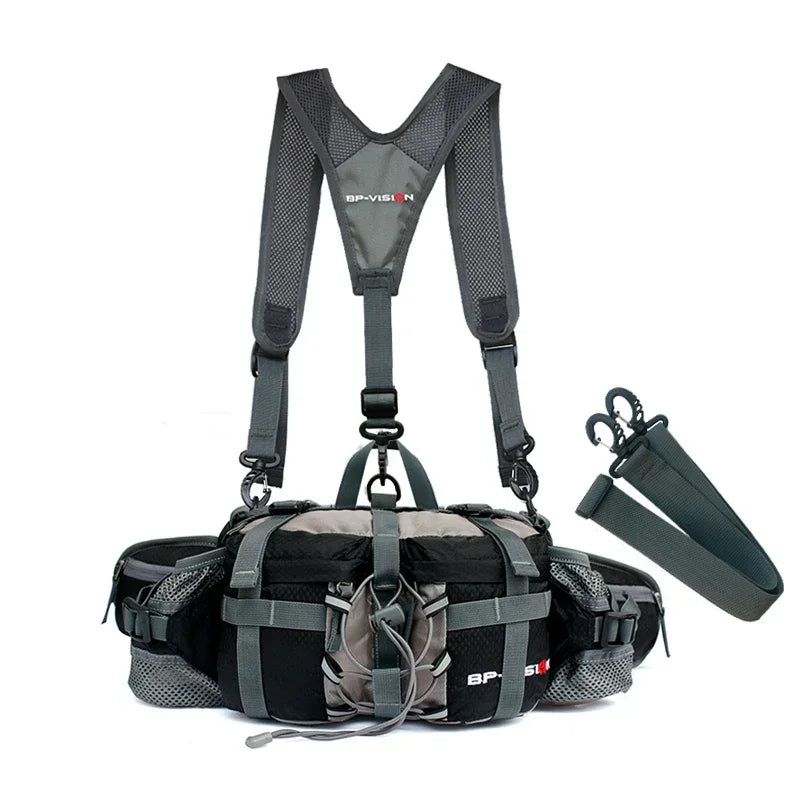 Men Women Shoulder Bag Kettle Travel Backpack Waterproof Rucksack 5L Outdoor Sports Hiking Waist Bag Camping  Cycling Climbing