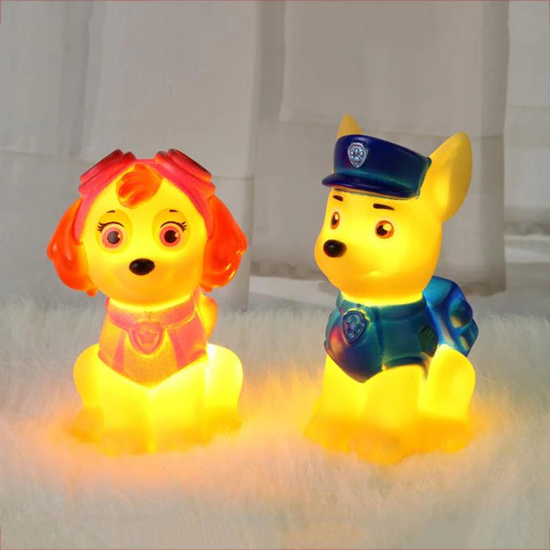 Paw Patrol Night Light Anime Action Figure Chase Skye Soft Light LED Bedroom Bedside Lights Room Decor Kids Toy Christmas Gift