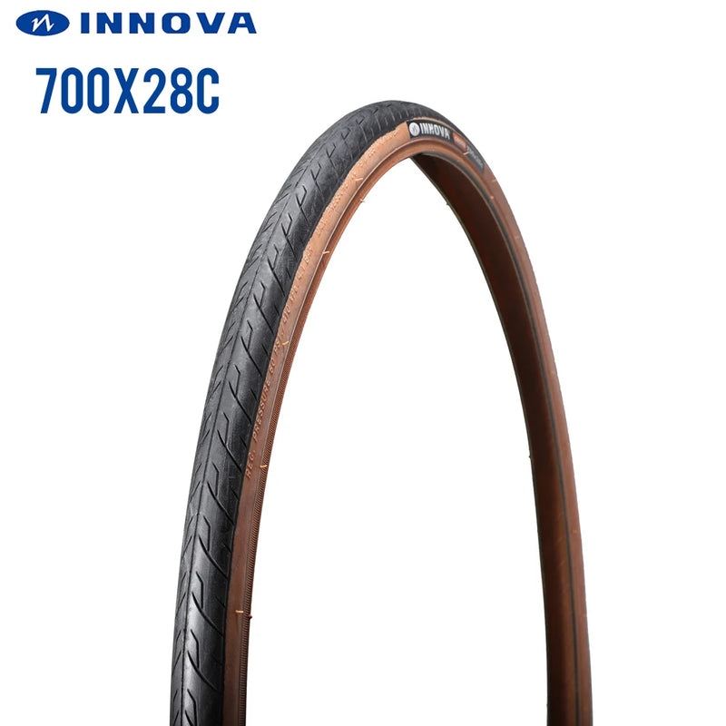 1 pair INNOVA bicycle tire 700C 700x28C (28-622) road bike tires ultralight 385g wire bead smooth slick tyre low resistance