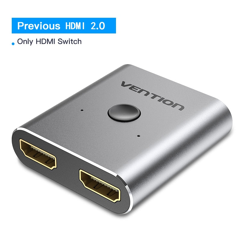 Vention HDMI Switcher 8K Bi-Direction 2.1 HDMI Switch 1x2/2x1 Adapter 2 in 1 Out Converter for PS4/5 Xiaomi TV Box HDMI Splitter