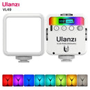 Ulanzi VL49 RGB Kamera Licht LED Video 2500K-9000K 800LUX Magnetische Mini Fülllicht 3 Cold Shoe 2000mAh Typ-C für Youtube