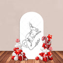 Pregnant Woman Silhouette Arch Backdrop Cover Minimalist Maternity Mother Baby Shower Party Decor Gender Reveal Background