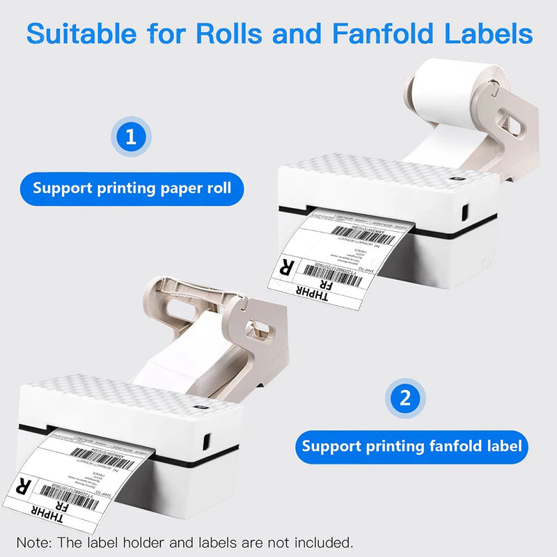 Thermal Desktop Shipping 4x6 Inch Label Printer 40-110mm Width Express Package Sticker USB BT Wireless Barcode CC430 Maker