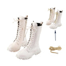 The Side Zip | Mid-Calf Combat Boot for Girls, Sizes 27 to 37