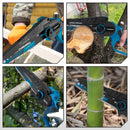 YOFIDRA 3500W 8 Inch Brushless Electric Chainsaw Cordless Electric Cutting Pruning Chain Saw Garden Tool For Makita Battery Pin