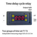 0.01s-999min Delay Relay Module with LCD Display for DC 5V 12V 24V Digital Timer Cycle Delay Control Switch Module AC 110V-220V