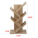 Voltsify  Rustic Standing Tree Bookshelf Wood Display Rack Kids Bookshelf  Bookshelves for Home