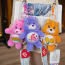 15cm Miniso Plush Toys Fantasy Rainbow Bear Pendant Bag Accessories Keychain Bag Car Pendant Valentine's Day Gift
