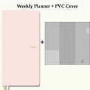 Kinbor 2025 Weekly Planner Week Daily Agenda Journal Notebook Hard Cover Calendar Monthly Schedule To Do List Time Organizer