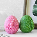 3D Easter Bunny Egg Candle Silicone Mold Handmade Gifts Plaster Resin Ornaments Mould