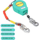 Self Retracting Lifeline 330lbs Fall Arrester Fall Protection with Alloy Steel Hook & Steel Wire Rope 23ft 7m