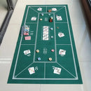 Texas Hold 'em Table Mat 180x90cm Non-woven Tablecloth Poker Card Game Table Cloth Casino Board Game Mat Poker Accessories