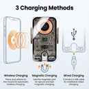 For Lexus LX600 LX700 2022-2025 2026 Car Phone Holder Screen Fixed Clip Wireless Charger Phone Mount Qi Car Phone Charger Mount