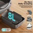 Amicura Cura X1 Automatic Cat Litter Box Self-Cleaning with App Control, Safety Sensor, Easy to Clean Electric Cat Litter Tray