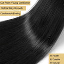 30 40 Inch Raw Hair Bundles Real Real Straight Human Hair Bundles For Black Women 1 3 4 Pcs Brazilian Remy Hair Extensions Black