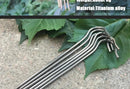 The Titan Peak | 3.0mm x 165mm Ultralight Titanium Alloy Tent Stakes