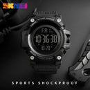 SKMEI 1384 Sport Watch Stopwatch Count Down Mens Digital Watches Soft Clock For Male reloj hombre with Shockproof 2 Time