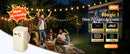 BYINTEK BOOK 1 P70X Portable Built-in Battery 4K Support 3D Wifi for Outdoor Movie Night Home Theater Projectors
