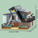 Lambda House Gebäudesets, 3832 Teile Stadt Apartment Laden Modell Modulare Gebäude Bausteine Geschenk für Erwachsene Kinder