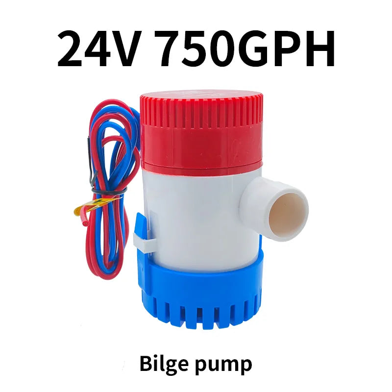 12V 24V 750gph 1100gph Bilge pump water pump used in boat seaplane motor homes houseboat