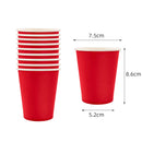 Solid Red Theme Birthday Party Supplies Disposable Dinnerware Paper Napkin Cup Plate Tablecloth Banner for Wedding Decoration