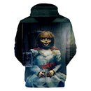 Annabelle 3D Print Hoodies Men Sweatshirt Harajuku Hoody Tracksuits 3D Print Horror Movie Annabelle Hoodie Streetwear Clothes