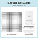 SucceBuy 10 Pack Plant Protector from Animals Plant Protector Plant Cages Flowers & Vegetables Keeps Bunny Chicken Squirrels Out