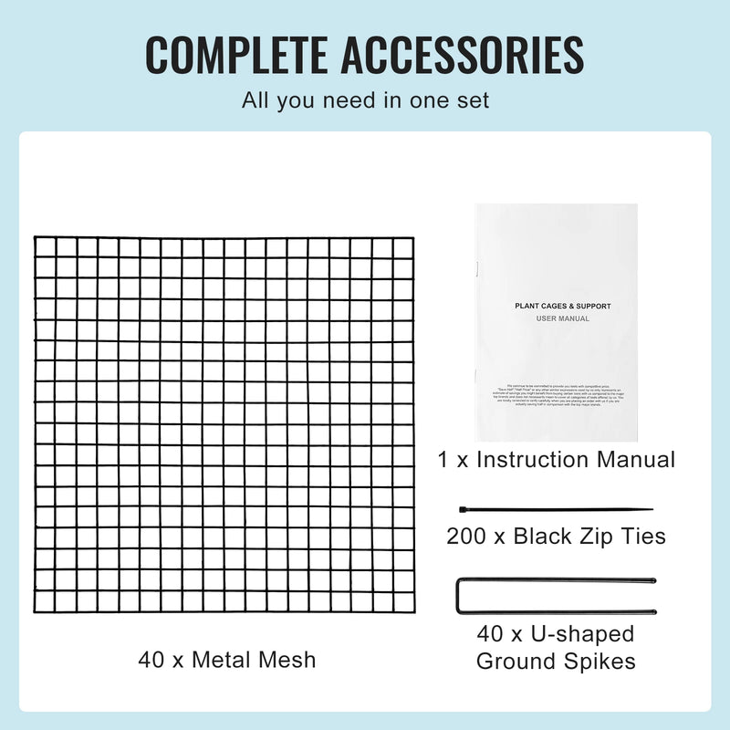 SucceBuy 10 Pack Plant Protector from Animals Plant Protector Plant Cages Flowers & Vegetables Keeps Bunny Chicken Squirrels Out
