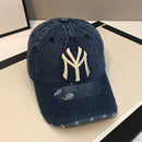 The Indigo Daybreak | Embroidered Washed Denim Baseball Cap
