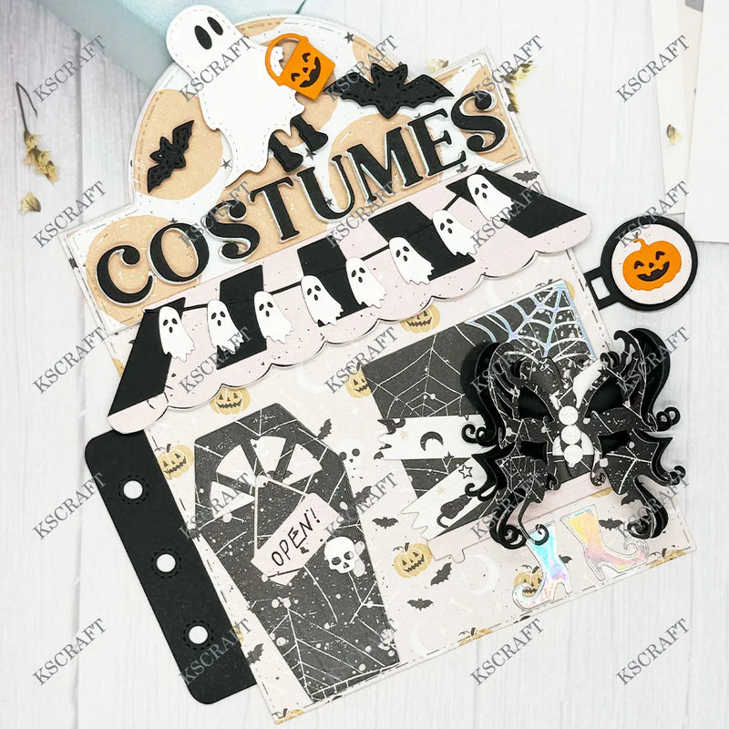 KSCRAFT Parlor Halloween Add On Metal Cutting Dies Stencils for DIY Scrapbooking Decorative Embossing DIY Paper Cards