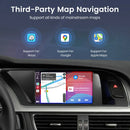 Junsun Wireless CarPlay Android Auto Interface Adapter For Audi A4 B8 A5 Q5 S5 2009-2015 with AirPlay Mirror Link Bluetooth