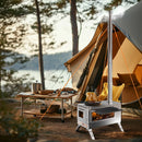 The Hearthkeeper | Portable Stainless Steel Tent Stove with 7-Pipe Chimney System