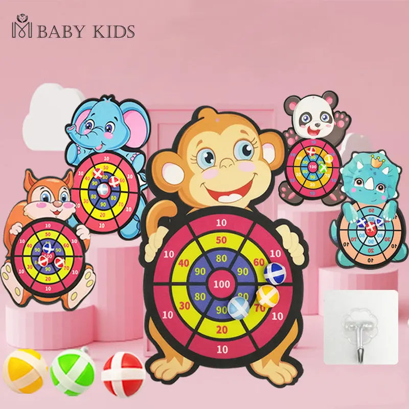 Montessori Dart Board Target Sports Game Toys For Children 4 To 6 Years Old Outdoor Toy Child Indoor Girls Sticky Ball Boys Gift