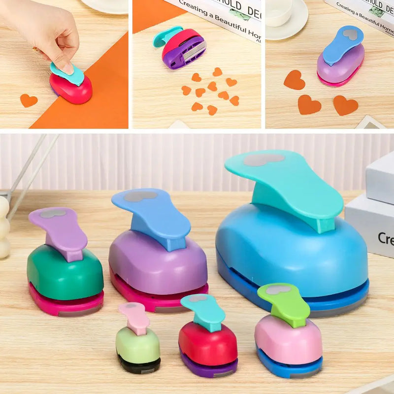 9-75mm Gifts Handmade DIY Embossing Cards Making Heart-shaped Hole Punch Paper Shaper Cutter