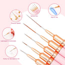 Ultra Fine Nail Art Liner Brushes Set, Professional Thin Line Painting Pens, Manicure Tools for Nail Art Design & Detail Drawing