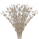 Christmas DIY Decor Twigs Powder Sequin Artificial Berry With Stems Ornament 40cm Adjustable Length Home Table Wedding Bouquet