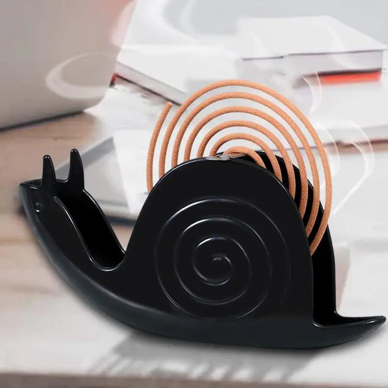 Incense Holder Fireproof Coil Burners Snail-shaped Incense Rack Coil Vertical Stand Creative Upside Down Incense Tray for room