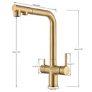 Pulling Filter Kitchen Faucet Hot & Cold Water Mixer Dual Mode Filtration Purification Kitchen Sinks 360 Rotation