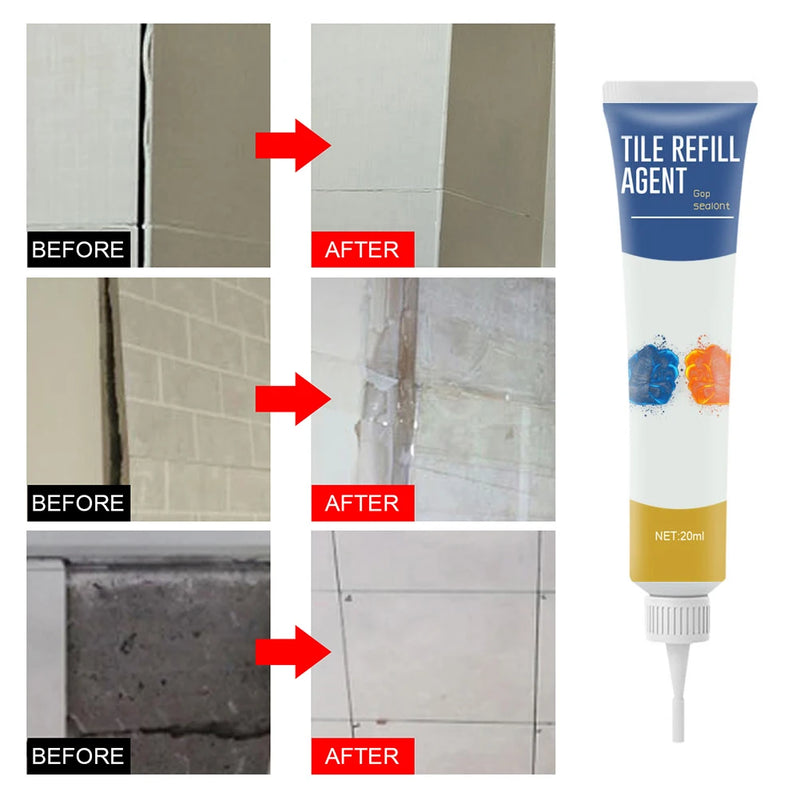 20/120ml Wall Porcelain Paint Cleaner Waterproof Tile Gaps Repair Paste Mouldproof Universal for Bathroom Floor