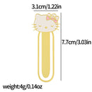 Cute Hello Kitty Series Bookmarks Metal Book Page Holders Anime Fans Collection Gift for Book Lovers Book Accessories