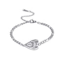 Witch Knot Charm Bracelet for Women Men Stainless Steel Chain Bracelets Witchcraft Amulet Paganism Jewelry Mothers Day Gift