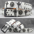 Rivet PU  Leather men's belt Fashion alloy belts Buckle luxury brand jeans belts for men business belt female belt