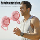 Portable Summer Sports Fans Low Noise USB Neck Cooling Fan Rechargeable Comfortable To Wear for Home School Office